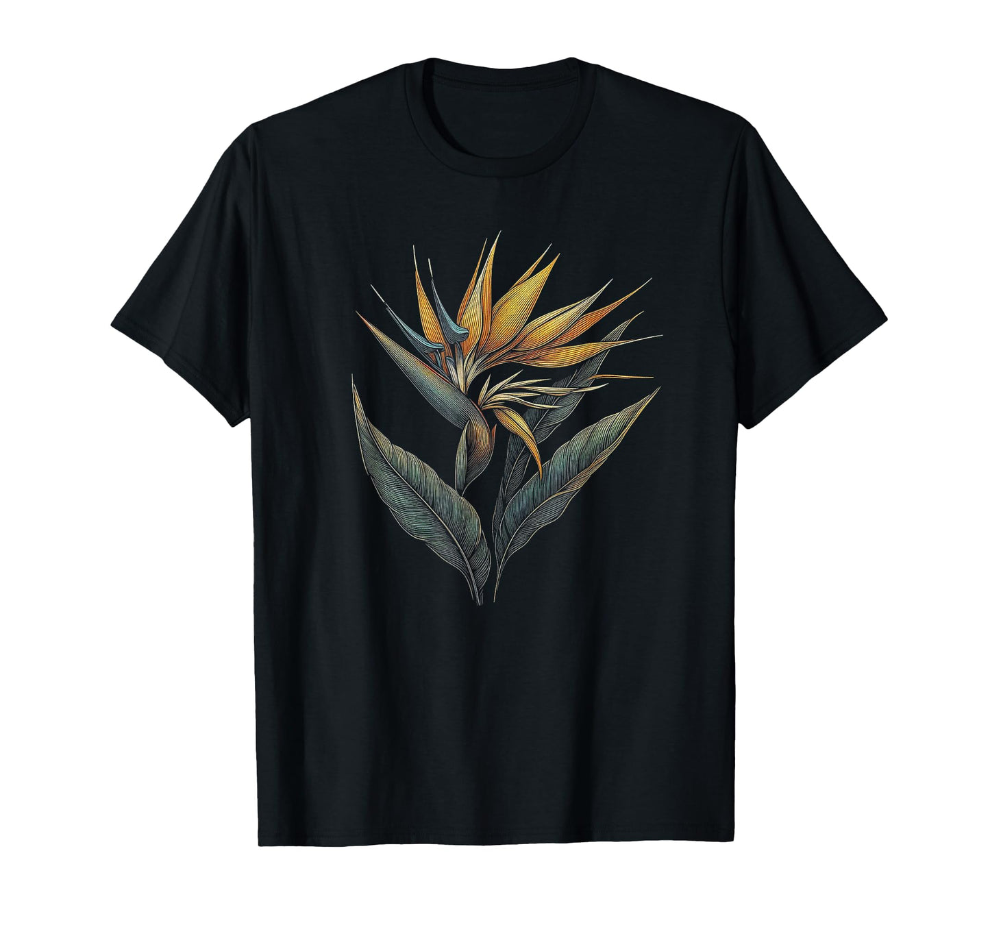 Bird Of Paradise Flower Art Design For Women And Men T-Shirt