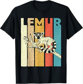 Vintage Lemur - Animal Researcher Zookeeper Lemur Lover T-Shirt