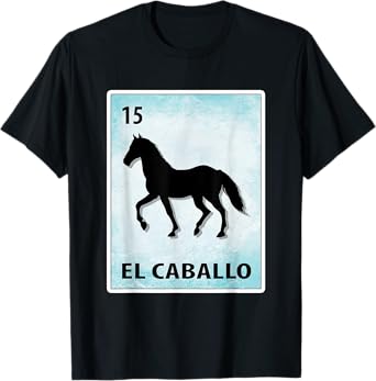 El Caballo Mexican Horse Cards T-Shirt
