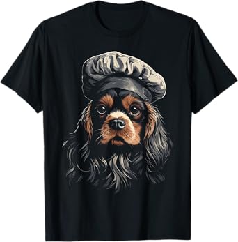 Cavalier King Charles Spaniel Chef Dog Dad Cooking For Baker T-Shirt for Men Women Kids