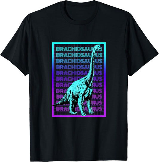 Brachiosaurus Dinosaur Vintage Retro Brachiosaurus T-Shirt