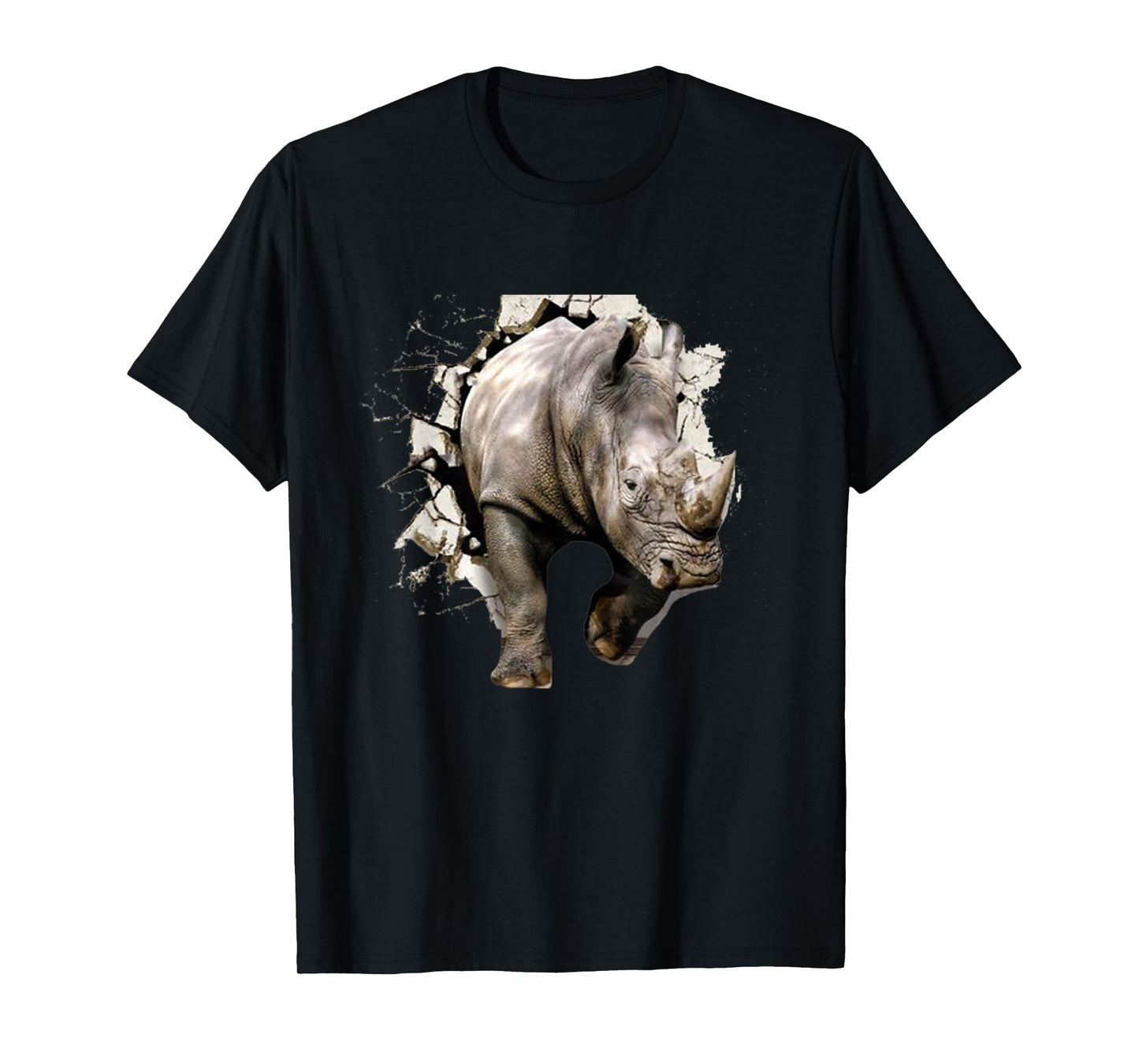 3D Rhino T-Shirt - African Safari Animal Rhinoceros Tee T-Shirt