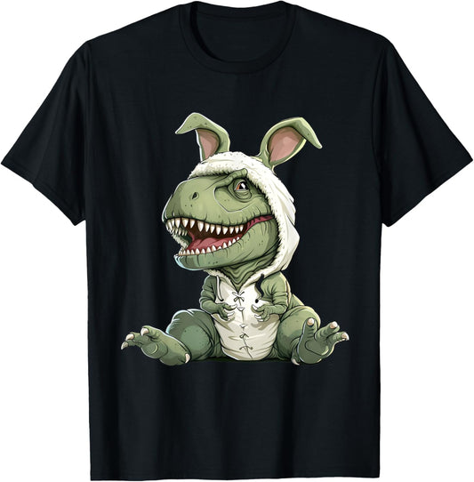 T-rex dinosaur in a bunny costume easter theme T-Shirt