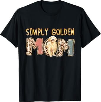 English Cream Golden Retriever Simply Golden Dog For Mom T-Shirt for Men Women Girls Kids