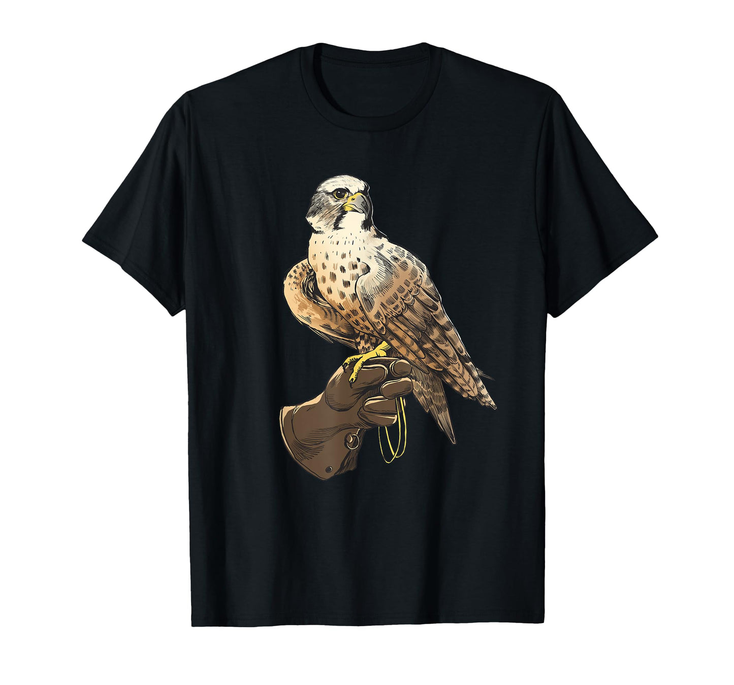 "Falcon Bird on Gloves for bird lover, nature lover T-Shirt