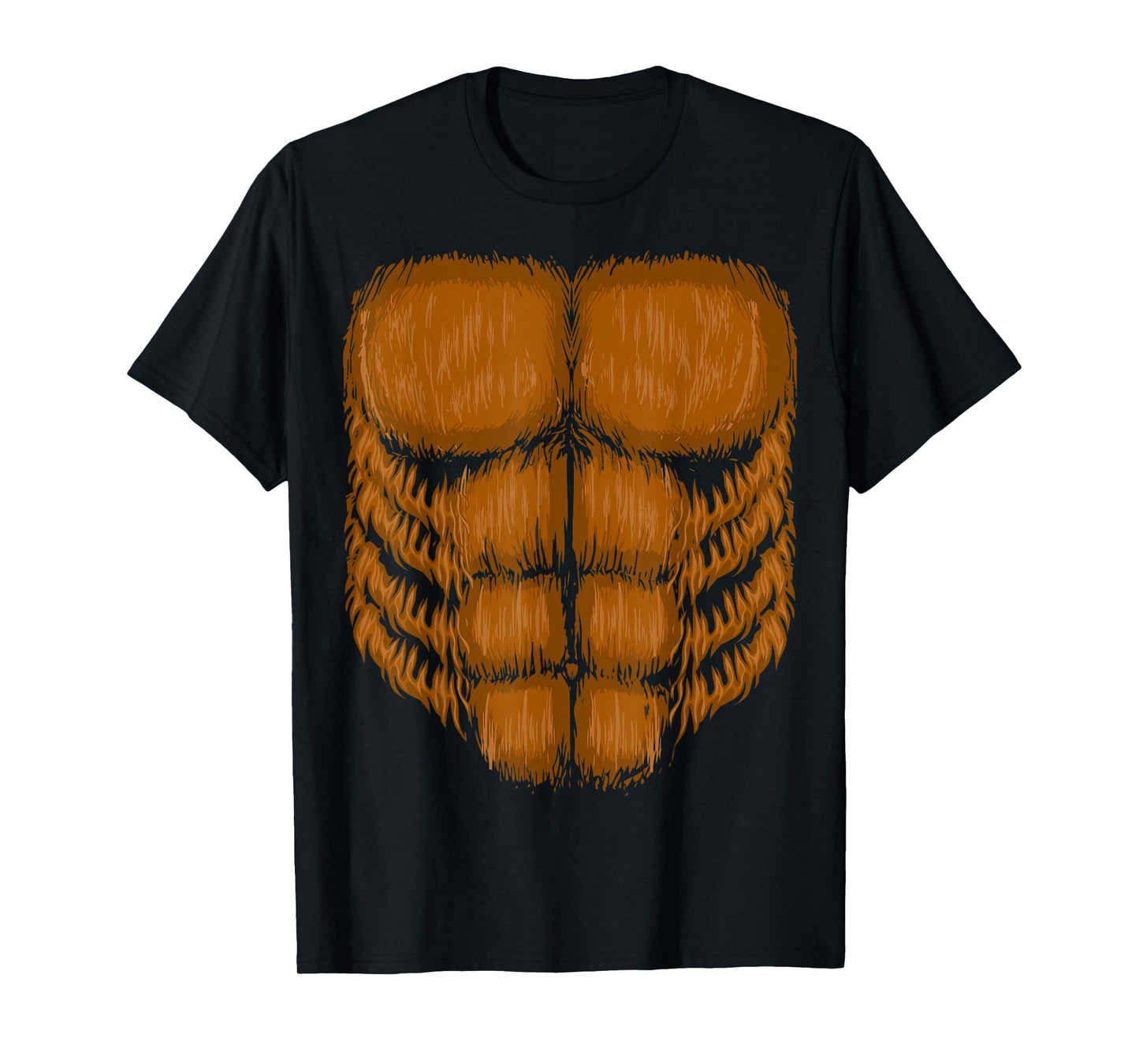 Halloween Bigfoot Chest Costume Shirt Sasquatch Gifts Men T-Shirt