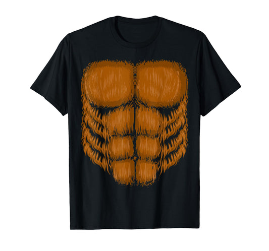 Halloween Bigfoot Chest Costume Shirt Sasquatch Gifts Men T-Shirt