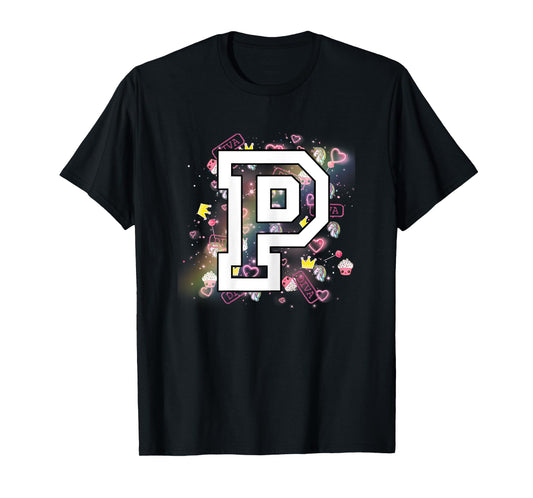 Kids Letter P Clothing For a Girl Who's Name Starts With P T-Shirt