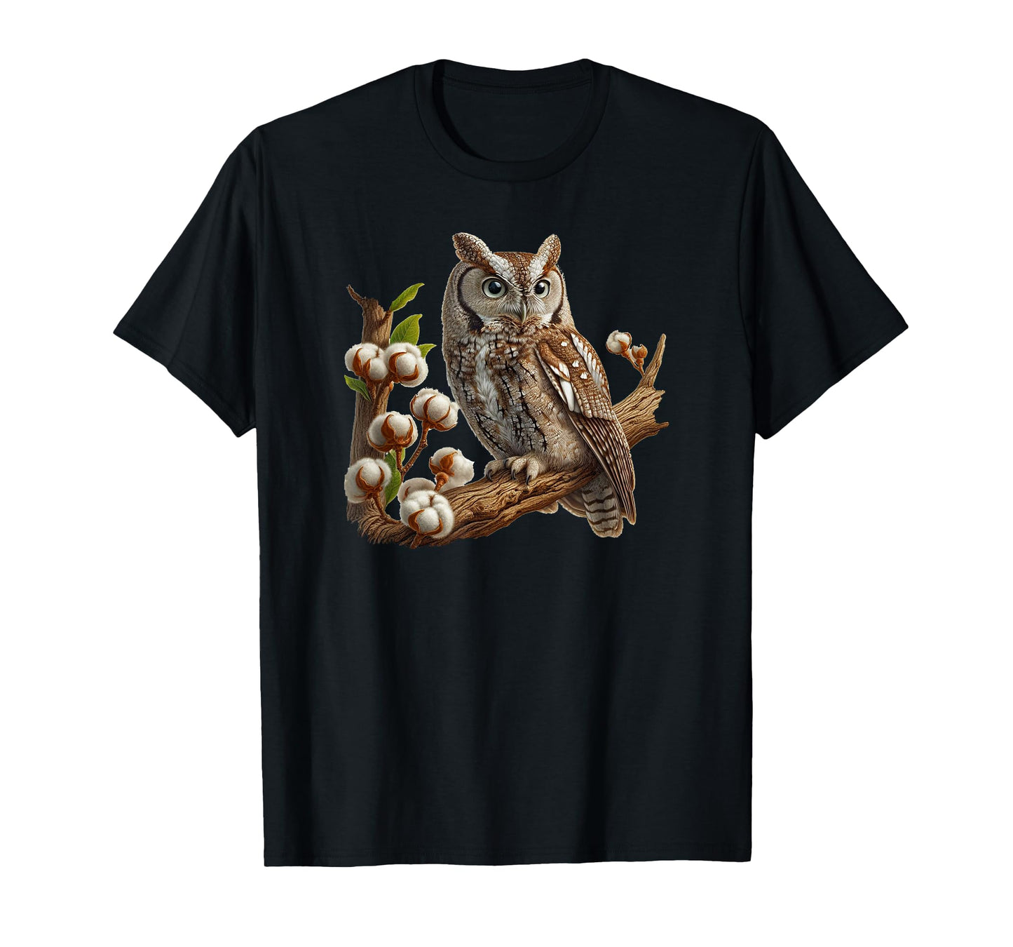 Bird Series. Western Screech Owl. T-Shirt