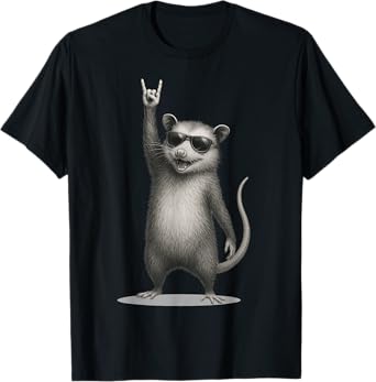 Opossum Rock Music Rock and Roll Rock Star For Men Women Kid T-Shirt