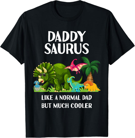 Daddy Saurus Dad Dinosaur Men Matching Halloween Costume T-Shirt