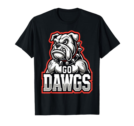 Go Dawgs Funny Bulldogs T-Shirt