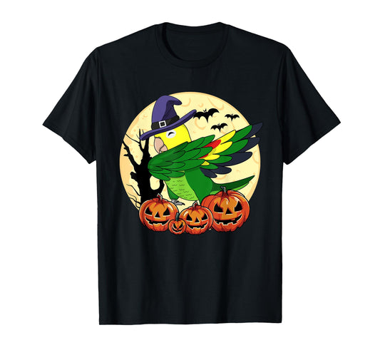 Dabbing Halloween Parrot I Double Yellow-headed Amazon T-Shirt