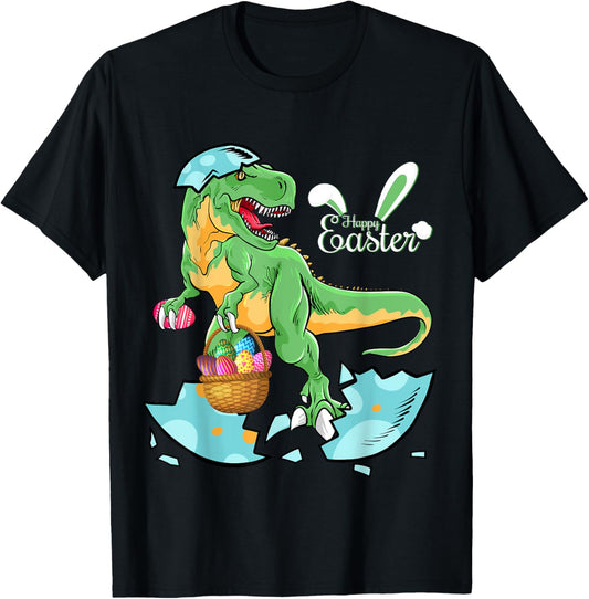 Happy Easter Day T-rex Bunny Dinosaur Eggs Hunter For Kids T-Shirt