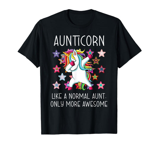 Aunticorn Like An Aunt Only Awesome Dabbing Unicorn T-Shirt