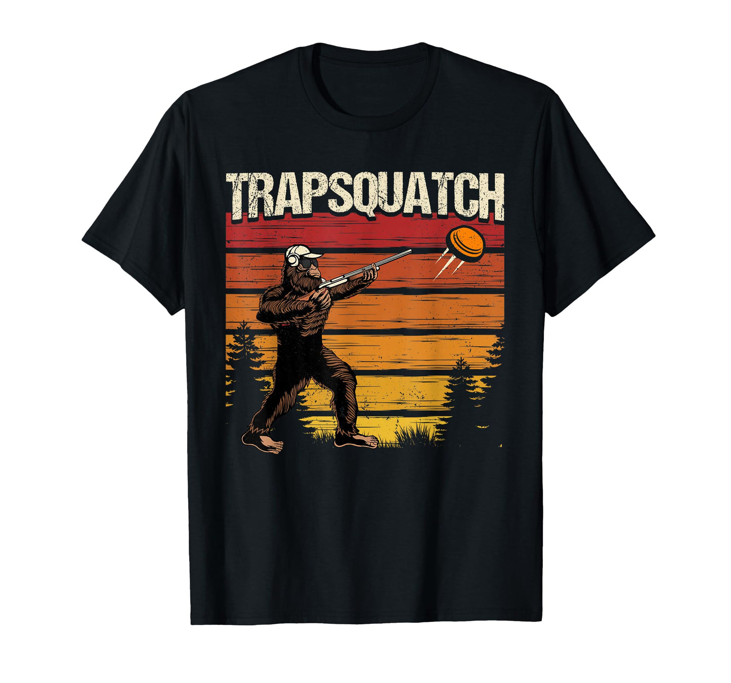 Funny Trap Clay Shooting Bigfoot Trapsquatch Men T-Shirt