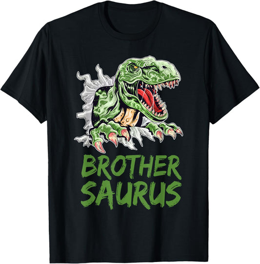 Brother Saurus Birthday Boy Rex Dinosaur Family Matching T-Shirt