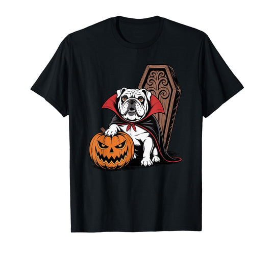 Halloween English Bulldog Coffin Bulldogs T-Shirt