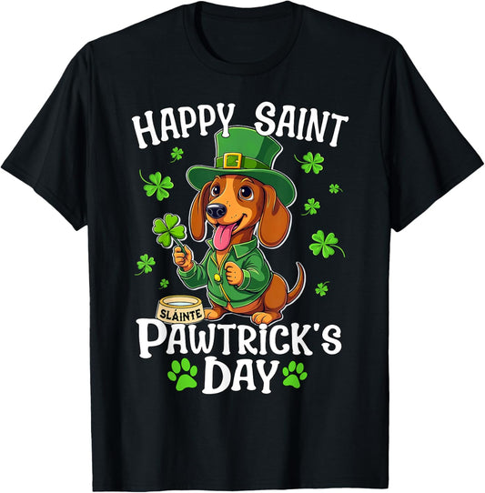 Dachshund Saint Patricks Day Slainte Dachshund T-Shirt