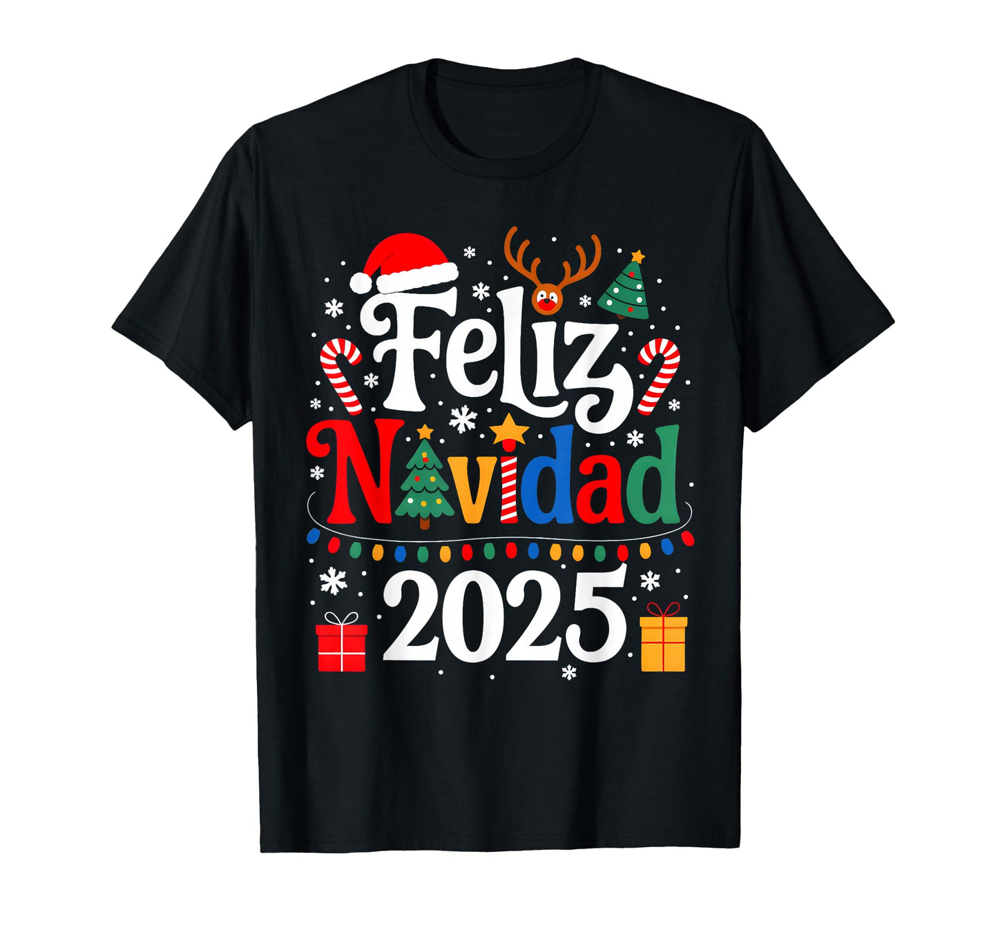 Feliz Navidad 2025 Matching Family Spanish Christmas Mexican T-Shirt