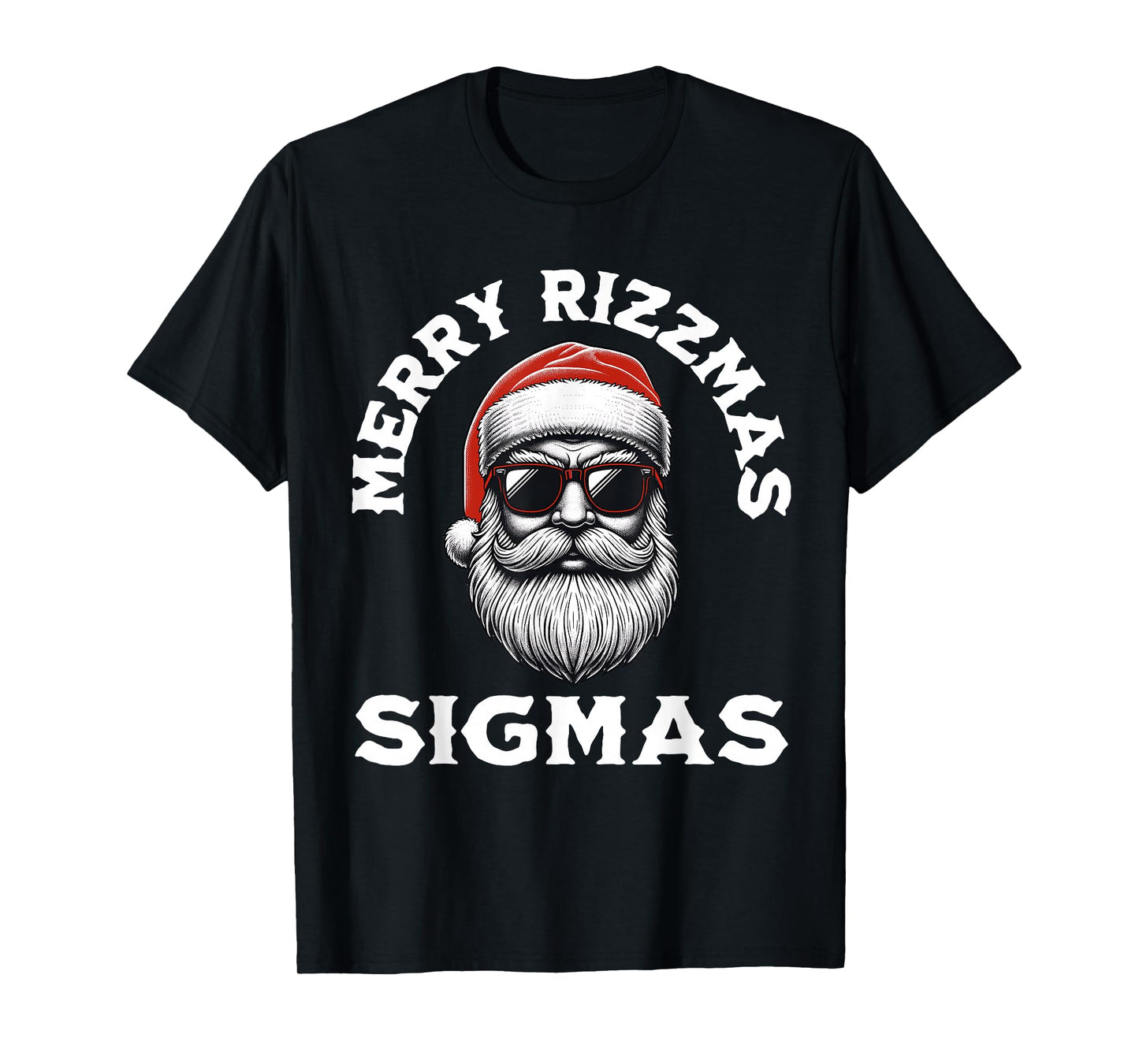 Merry Rizzmas Sigmas Rizz Christmas Santa Teen Gen Alpha T-Shirt
