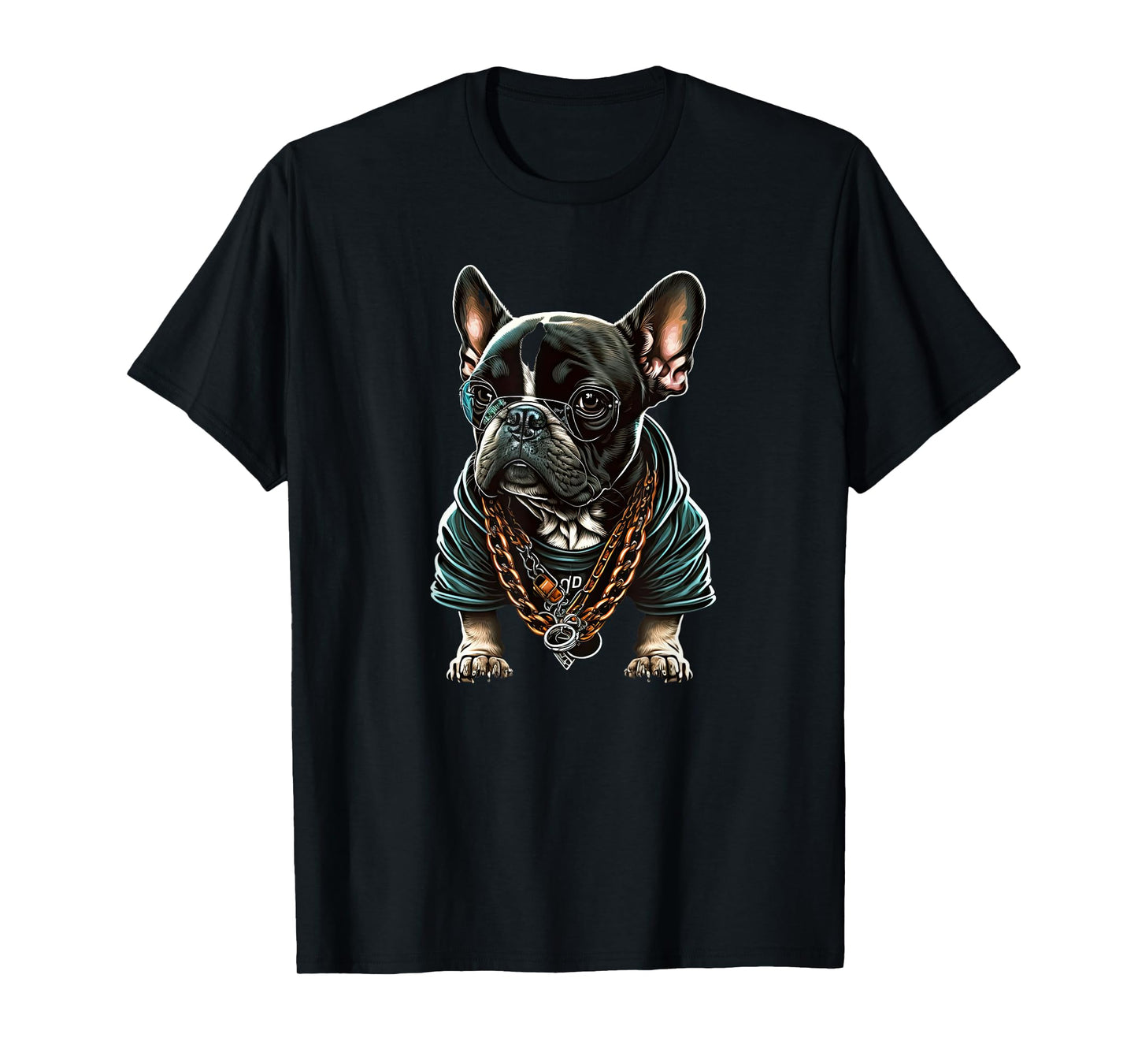 Funny French Bulldog Frenchie Rap hip hop R&B T-Shirt