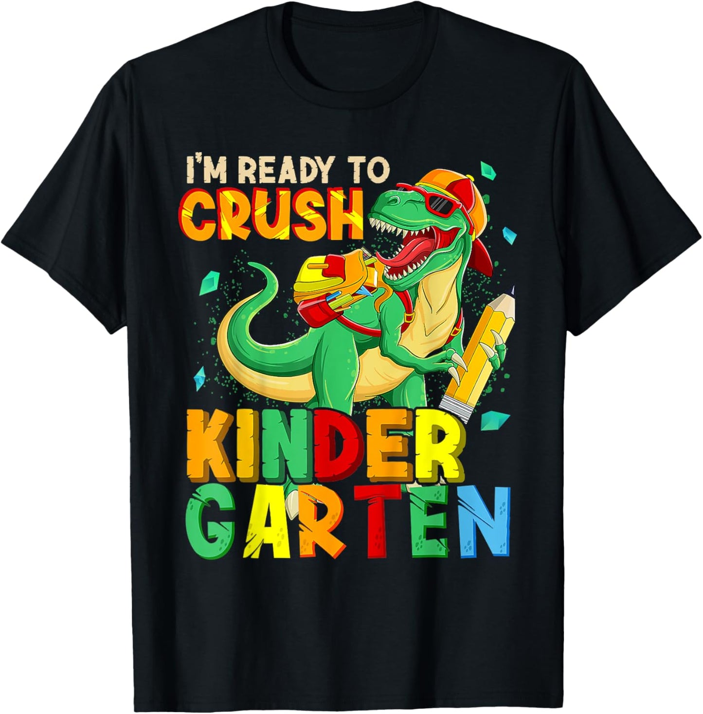 2027 I'm Ready To Crush Kindergarten Dinosaur Boys Kinder T-Shirt