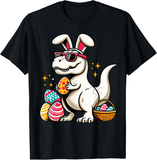Funny Easter Dinosaur Egg A Saurus T rex Boys Girls Toddlers T-Shirt