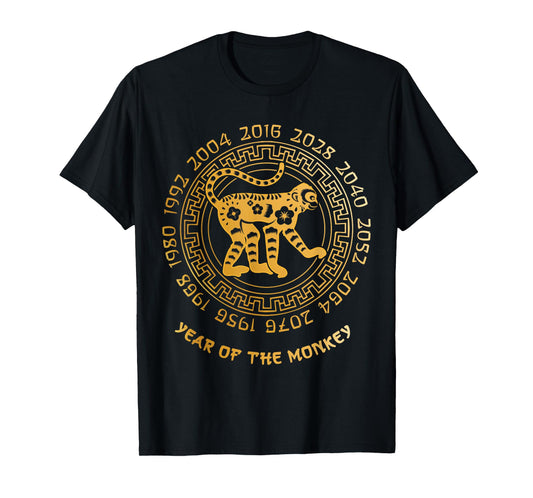 Chinese New Year Of The Monkey Chinese Zodiac Year 2028 T-Shirt