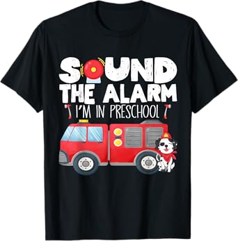 I'm Ready for Preschool First Day of Preschool Firefighter T-Shirt