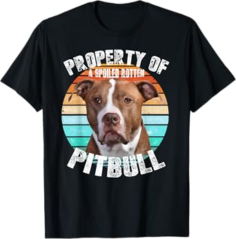 Pit Bull Owner Lover Retro Pitbull T-Shirt