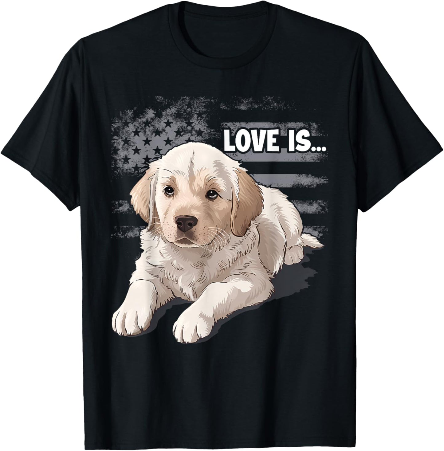 White Labrador Retriever Yellow Love Lab Mom Dog Dad T-Shirt