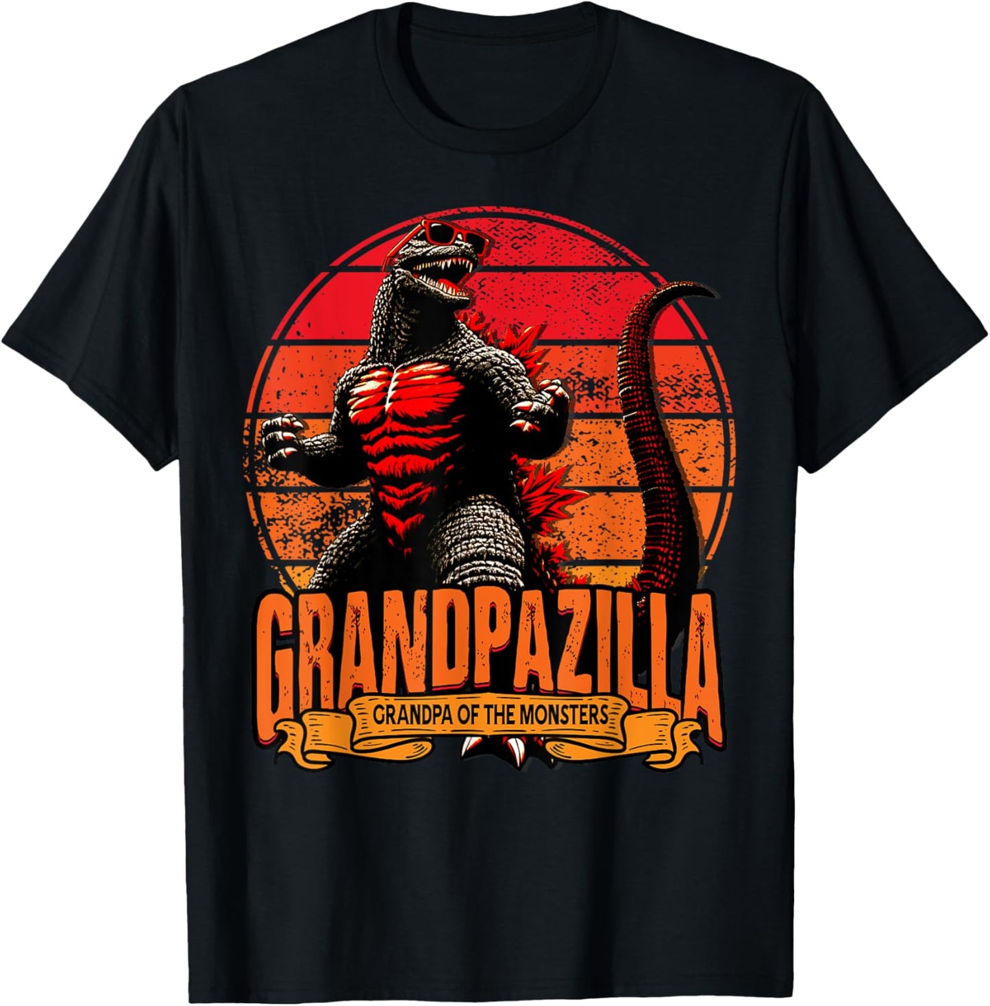 Grandpazilla Grandpa Of The Monsters Funny Gifts Father's T-Shirt
