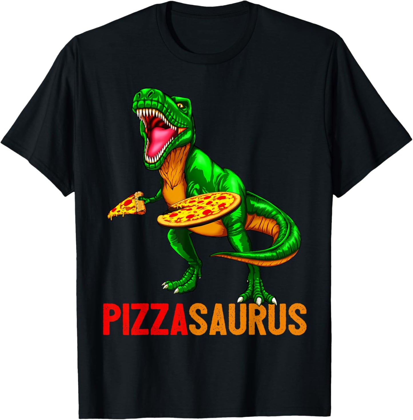 Dinosaur T Rex Pizza Shirt Pizzasaurus Party Gift Men Boys T-Shirt