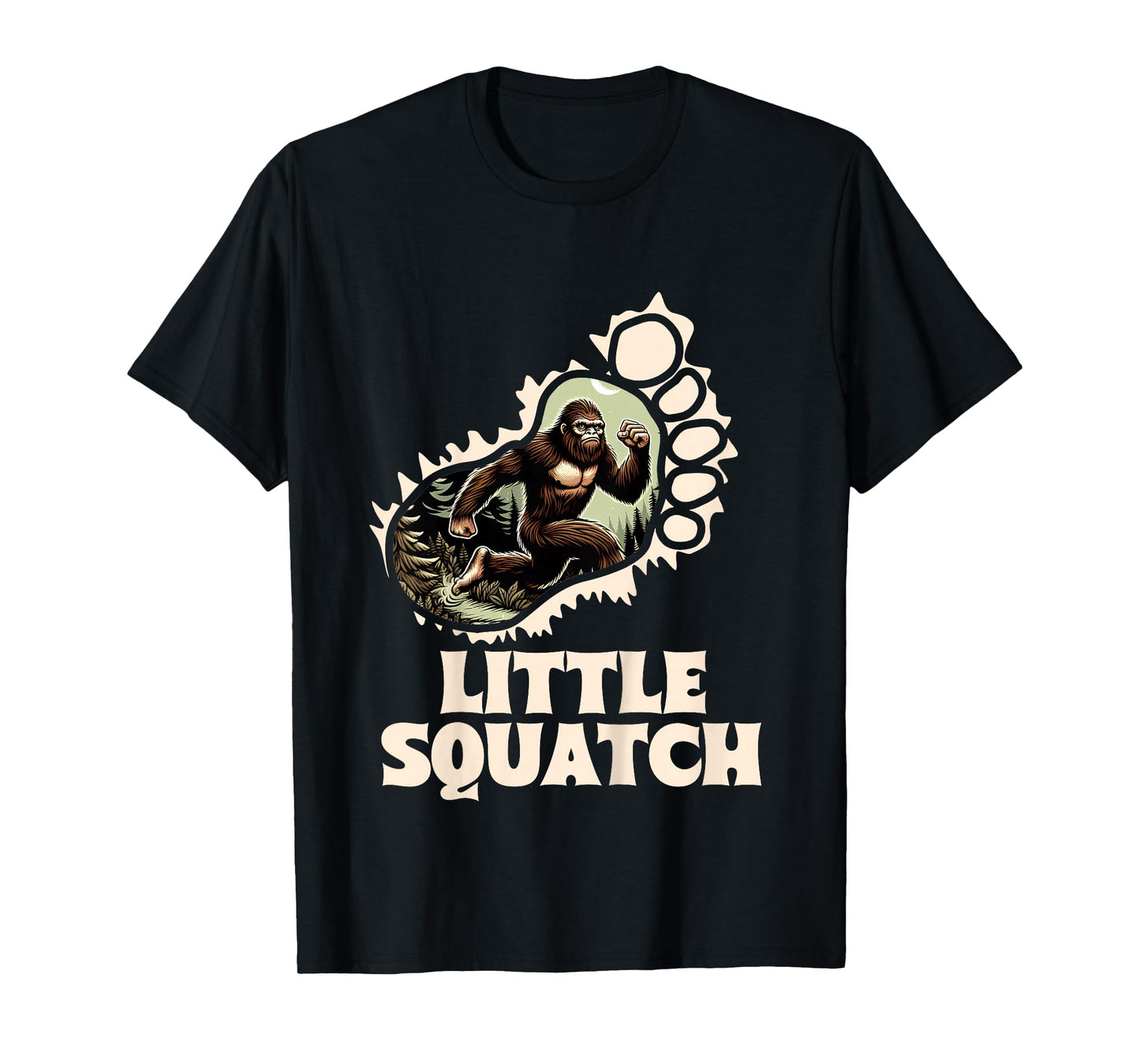 Kids Sasquatch Lover Bigfoot Baby Girl Baby Boy Little Squatch T-Shirt