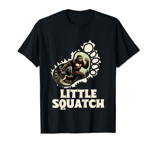 Kids Sasquatch Lover Bigfoot Baby Girl Baby Boy Little Squatch T-Shirt