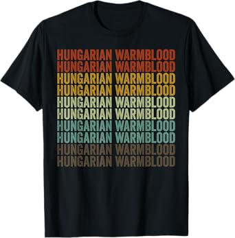 Hungarian Warmblood Horse Retro T-Shirt