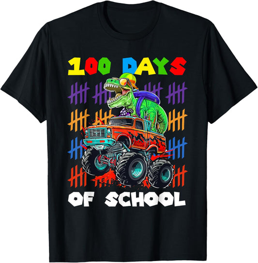 100 Days Of School Trex 100 Days Smarter 100th Day of School T-Shirt