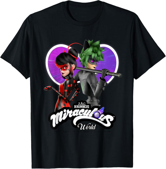 Miraculous Ladybug Cat Noir Tales of Shadybug and Claw Noir T-Shirt