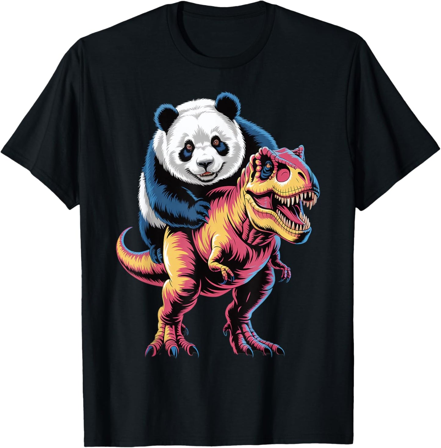 Dinosaur With Panda Friend T-Shirt
