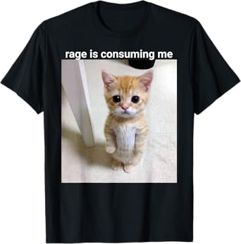 rage is consuming me cat T-Shirt for Men Women