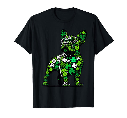 St Patricks Day Dog Themed Women Men French Bulldog Lover T-Shirt