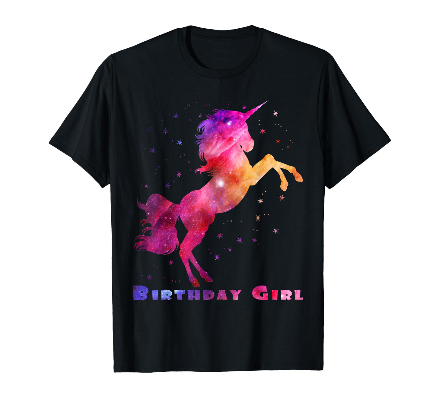 Space Unicorn Birthday Girl Galaxy Unicorn Cute Teens Kids T-Shirt