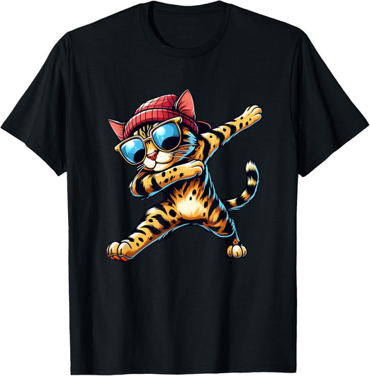 Cool Bengal Cat Dabbing T-Shirt
