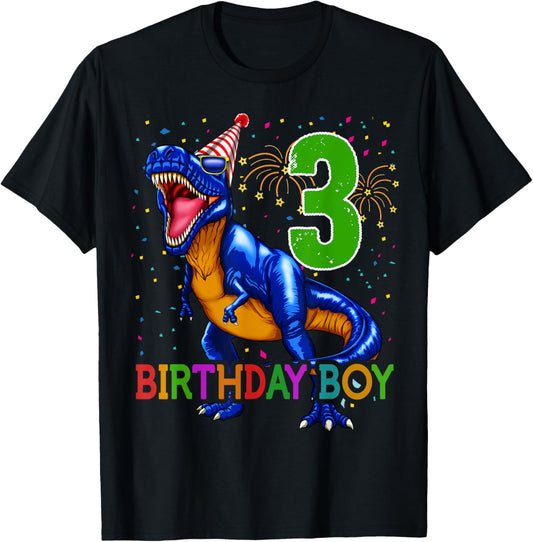 Boys Rawr I'm 3 3rd Birthday Dinosaur Shirts Dinosaur Gift T-Shirt