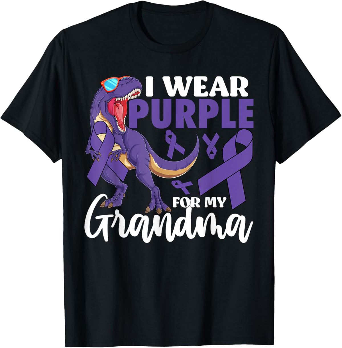 I Wear Purple For My Grandma Pancreatic Cancer Awareness T-Shirt