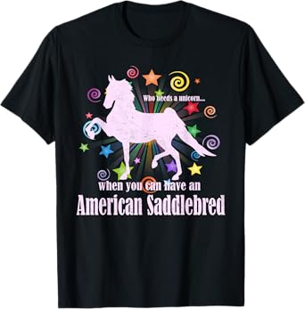 Unicorn Myths And Legends American Saddlebred Horse T-Shirt