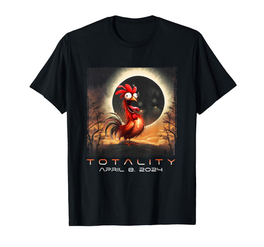 Funny Chicken Total Solar Eclipse T-Shirt