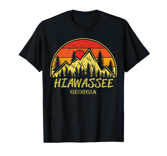 Vintage Hiawassee Georgia GA Mountains Hike Hiking Souvenir T-Shirt