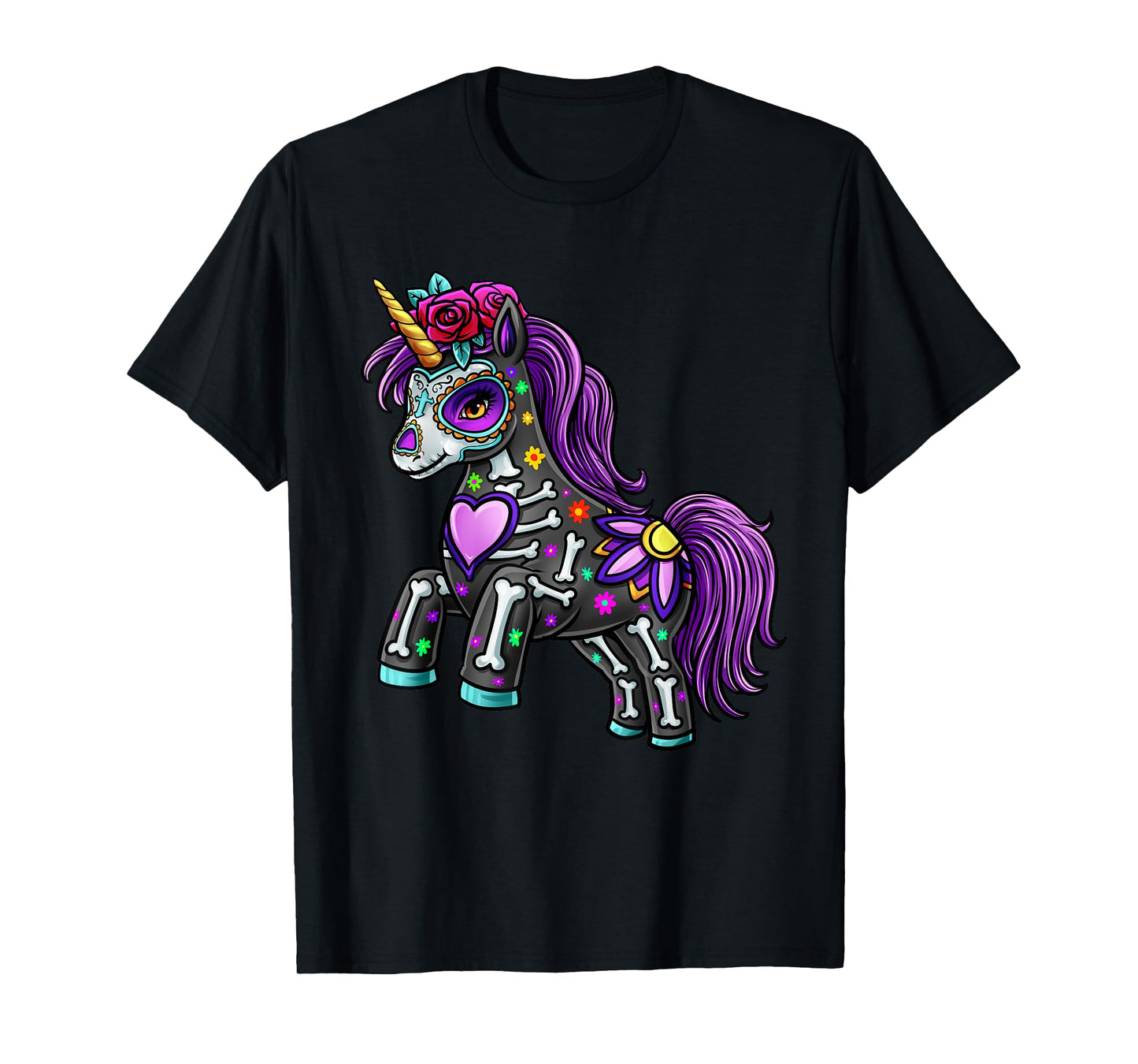 Dead Unicorn Sugar Skull T-Shirt